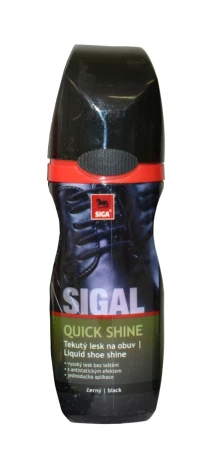 Siga Černý tekutý lesk na botyL 75 ml