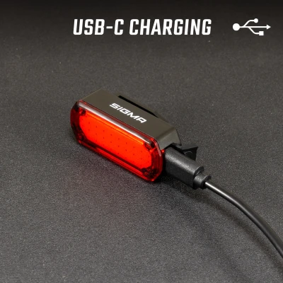 Sigma Blikačka zadní NYTE CLIP, USB-C, černé