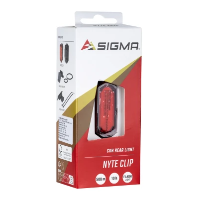 Sigma Blikačka zadní NYTE CLIP, USB-C, černé
