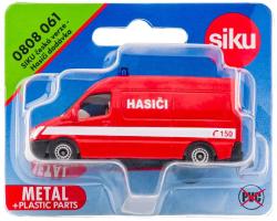 Siku Auto hasiči dodávka červená CZ model kov 0808