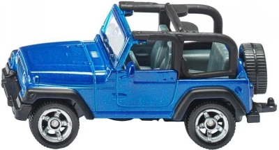 Siku Auto Jeep Wrangler modrý model 7cm kovový Siku Auto Jeep Wrangler modrý model 7cm kovový