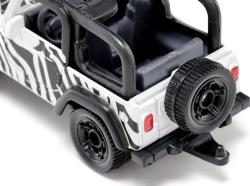 Siku Auto Jeep Wrangler Safari černobílý kovový model 1546