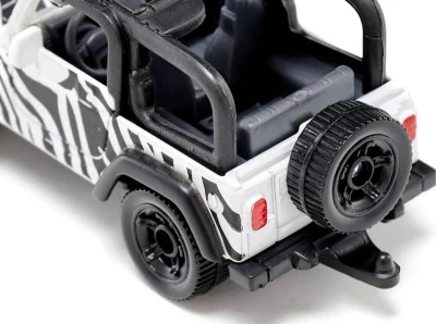 Siku Auto Jeep Wrangler Safari černobílý kovový model 1546