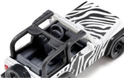 Siku Auto Jeep Wrangler Safari černobílý kovový model 1546