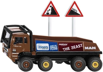 Siku Auto MAN Truck Trial kovový model set s dopravními značkami 1:87 1686