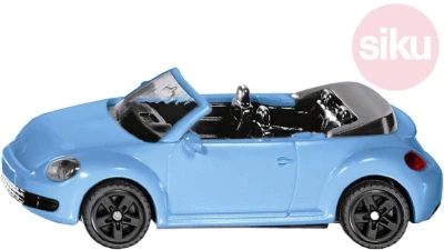 Siku Auto modré brouk VW The Beetle Cabrio model kov 1505 Siku Auto modré brouk VW The Beetle Cabrio model kov 1505