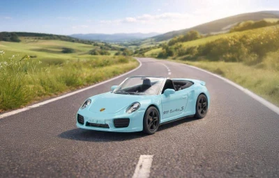 Siku Auto Porsche 911 Turbo S Cabriolet kovový model 1117