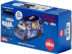 Siku Auto skládací Volkswagen T5 Astronaut modrý model kov 6509