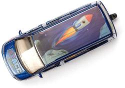 Siku Auto skládací Volkswagen T5 Astronaut modrý model kov 6509