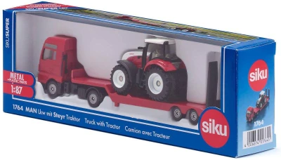 Siku Auto tahač MAN set s traktorem Steyr kovový model 1764