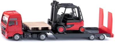 Siku Auto tahač MAN + vysokozdvižný vozík Linde Forklift kov 1763