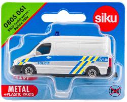 Siku Auto Van česká Policie stříbrná dodávka CZ design kovový model