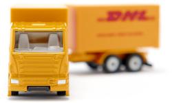 Siku Blister Auto DHL kamion set s přívěsem model kov 1694