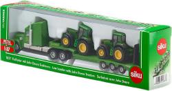 Siku Farmer tahač 1:87 set s podvalníkem a 2 traktory John Deere model 1837