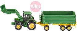 Siku Farmer traktor John Deere 1:87 s čelním nakladačem a přívěsem model 1843 Siku Farmer traktor John Deere 1:87 s čelním nakladačem a přívěsem model 1843