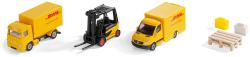 Siku Logistický set 2 vozidla DHL s vysokozdvižným vozíkem a doplňky kov 6335