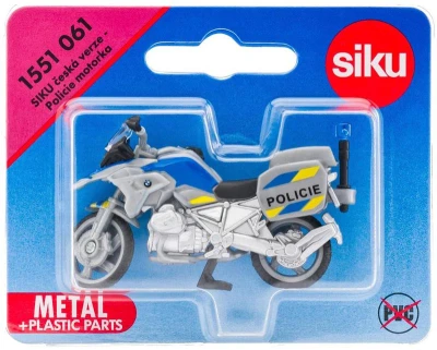 Siku Motorka česká Policie BMW motocykl policejní model kov 1551