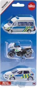 Siku Set auto osobní Policie 2ks + motocykl česká verze CZ 1824 Siku Set auto osobní Policie 2ks + motocykl česká verze CZ 1824