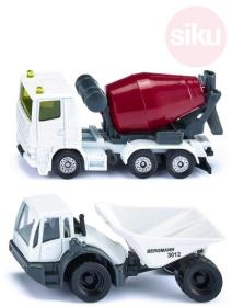 Siku Stroje stavební set 2ks míchačka + nákladní auto kov 1692 Siku Stroje stavební set 2ks míchačka + nákladní auto kov 1692