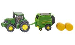 Siku Traktor John Deere set s lisem na balíky 1665