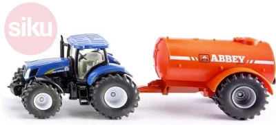 Siku Traktor modrý set s cisternou 1:50 model kov 1945 Siku Traktor modrý set s cisternou 1:50 model kov 1945