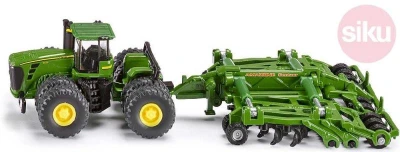 Siku Traktor zelený John Deere 9630 set s bránami Amazone Centaur 1:87 model kov 1856 Siku Traktor zelený John Deere 9630 set s bránami Amazone Centaur 1:87 model kov 1856
