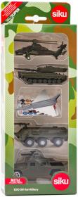 Siku Vojenská vozidla auta a letadla set 5ks kovové modely