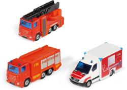 Siku Záchranářská vozidla set auto 3ks hasiči + záchranka model kov 6326
