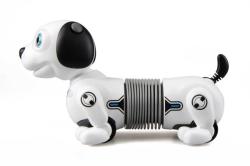 Silverlit Pes Dackel s míčem, gesta, povely, LED oči, zvuky