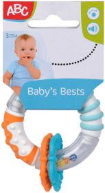 Simba Baby chrastítko a kousátko kroužek 9cm s přívěsky pro miminko