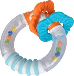 Simba Baby chrastítko a kousátko kroužek 9cm s přívěsky pro miminko