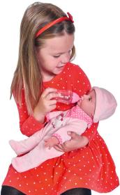 Simba Baby panenka miminko Laura 38cm set s lahvičkou na baterie Zvuk