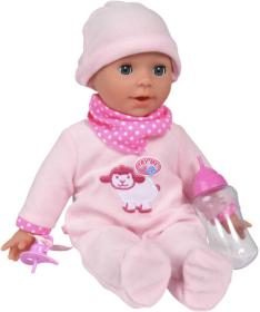 Simba Baby panenka miminko Laura 38cm set s lahvičkou na baterie Zvuk