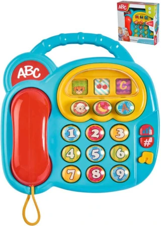 Simba Baby telefon tlačítkový na baterie pro miminko Zvuk Simba Baby telefon tlačítkový na baterie pro miminko Zvuk
