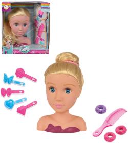 Simba Česací hlava blondýnka kadeřnický set malá kadeřnice s doplňky Simba Česací hlava blondýnka kadeřnický set malá kadeřnice s doplňky