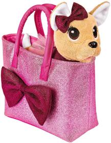 Simba Chi Chi Love Čivava Bow Fashion herní set pejsek plyšový v oblečku s taškou