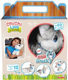 Simba Chi Chi Love Happy Husky interaktivní pejsek na baterie Zvuk