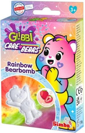 Simba Glibbi Care Bears šumivá duhová bomba vonící do koupele Simba Glibbi Care Bears šumivá duhová bomba vonící do koupele