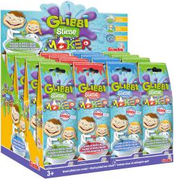 Simba Glibbi Slime Maker prášek 50g na výrobu slizu do vany 3 barvy v sáčku