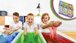 Simba Glibbi Slime Maker prášek 50g na výrobu slizu do vany 3 barvy v sáčku