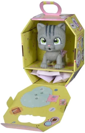 Simba Kočička Pamper Petz set zvířátko mláďátko s doplňky pije čůrá 3 překvapení