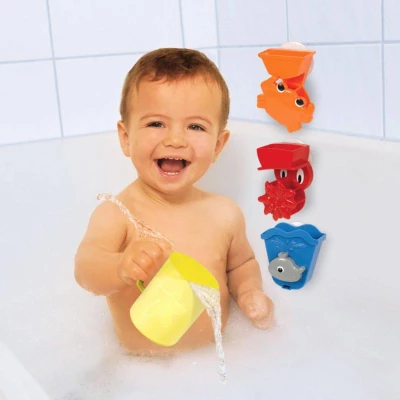 Simba Koupací baby sada do vany 3 zvířátka s přísavkou s hrníčkem do vody