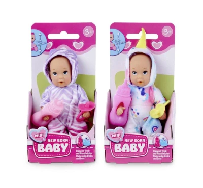 Simba New Born Baby panenka Onesie Fun pije čůrá s doplňky 2 druhy