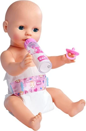 Simba New Born Baby set pro panenku miminko dudlík lahvička plínka (plenka)