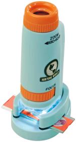 Simba Objevuj Mikroskop kapesní 11cm 60-180X s doplňky na baterie Světlo