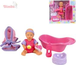 Simba Panenka 12cm miminko pije a čůrá toaletní set s doplňky