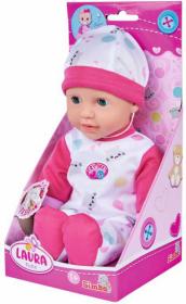 Simba Panenka baby Laura Cutie 30cm miminko měkké tělíčko na baterie Zvuk