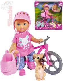 Simba Panenka Evička 12cm set s kolem a doplňky v krabici Evi Love Simba Panenka Evička 12cm set s kolem a doplňky v krabici Evi Love