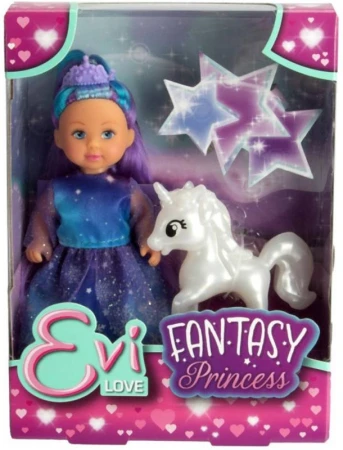 Simba Panenka Evička fantasy zimní princezna set s jednorožcem