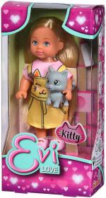 Simba Panenka Evička Kitty set s kočičkou a lahvičkou 2 druhy